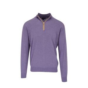 Peter Millar Excursionist Flex Wisteria Quarter Zip PulloverSz L $348 NWT